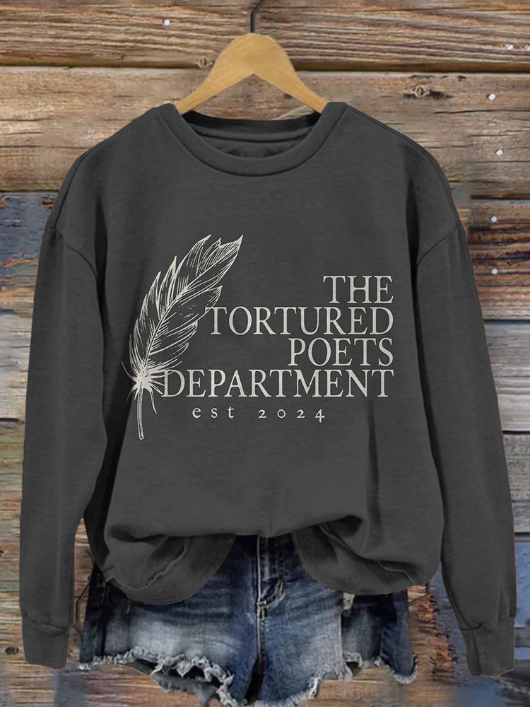 The Tortured Poets Department Pattern Vintage Comfy Sweatshirt