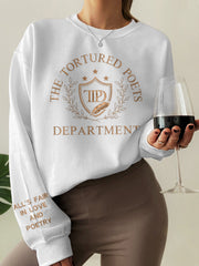 All's Fair In Love And Poetry Embroidery Pattern Sweatshirt