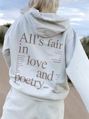 All's Fair In Love And Poetry Hoodie