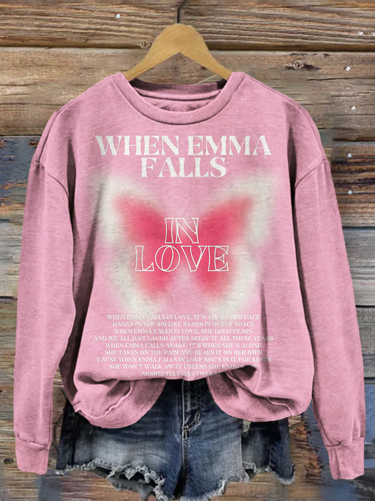 Speak Now When Emma falls in love Comfy Sweatshirt