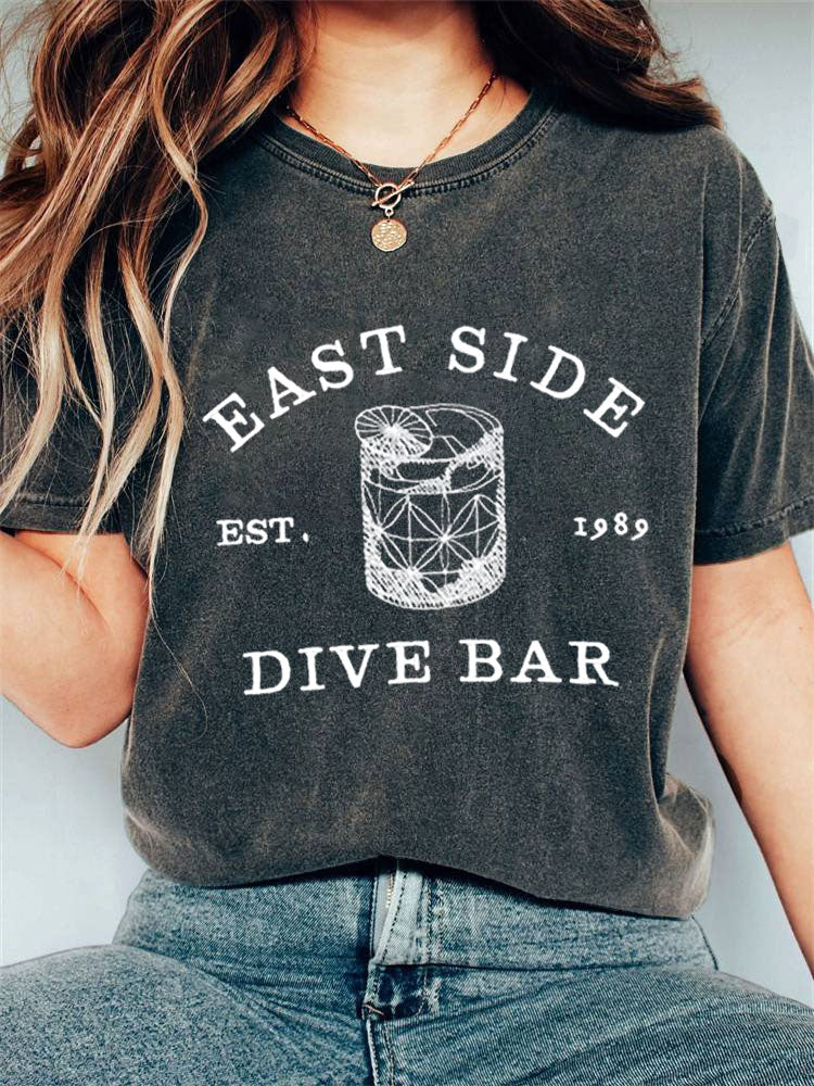 Dive Bar On The East Side Print T-shirt