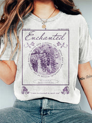 TS Enchanted Graphic Vintage Washed T Shirt