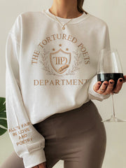 All's Fair In Love And Poetry Embroidery Pattern Sweatshirt