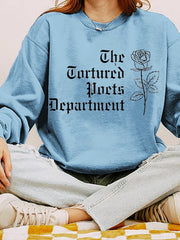 The Tortured Poets Department Print Cozy Sweatshirt