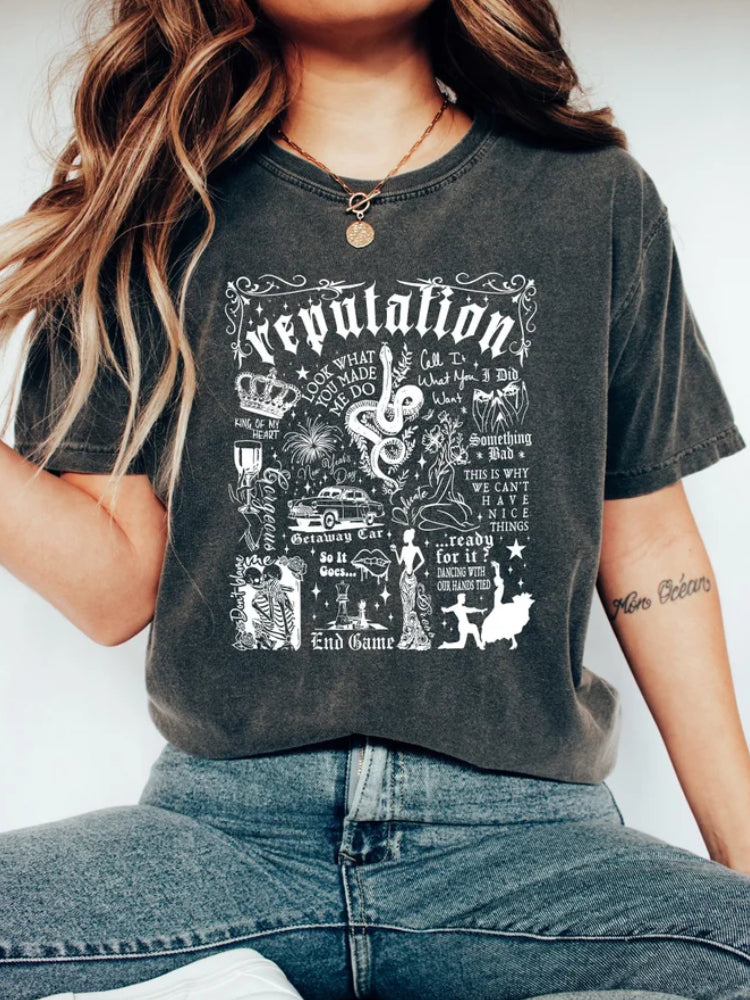 Reputation Snake Vintage Washed T Shirt