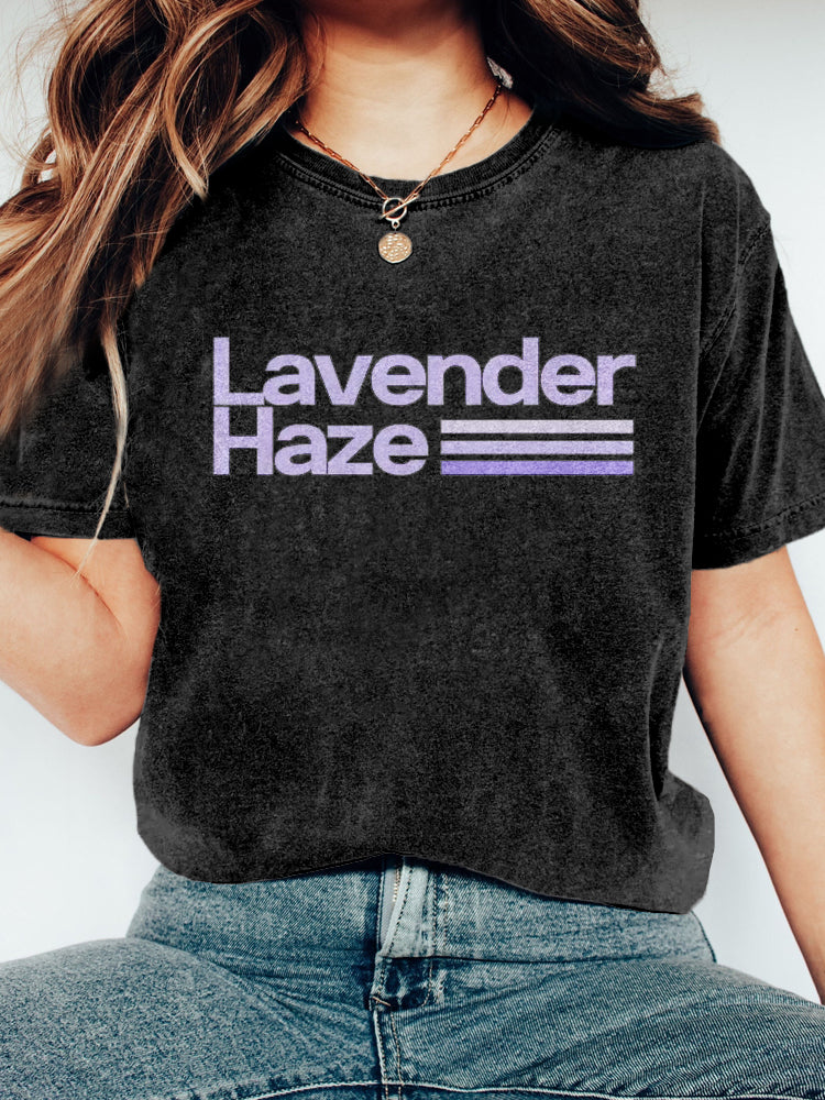 Midnights Lavender Haze Inspired Vintage Washed T Shirt