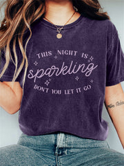 Enchanted This Night Is Sparkling Vintage Washed T Shirt