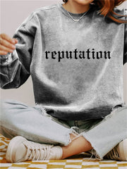 TS Reputation Graphic Vintage Washed Sweatshirt