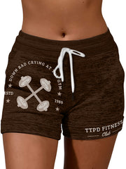 Crying at the Gym Fitness Club Drawstring Shorts