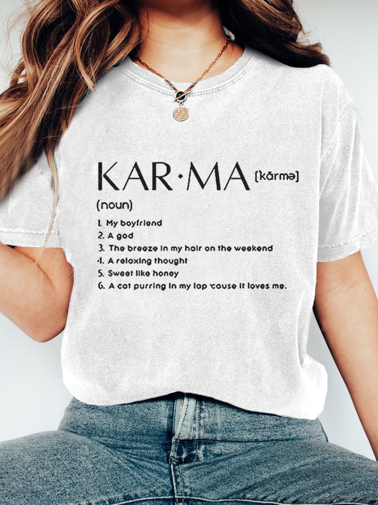 Midnights Karma Inspired Vintage Washed T Shirt