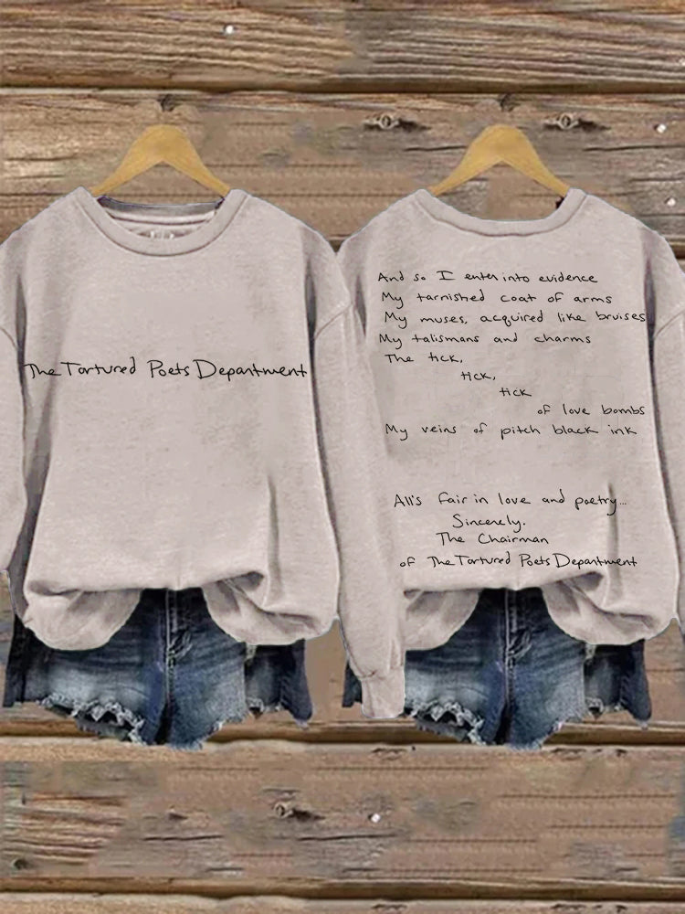 The Tortured Poets Department Graphic Washed Sweatshirt