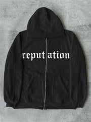 TS Reputation Graphic Zip Up Hoodie