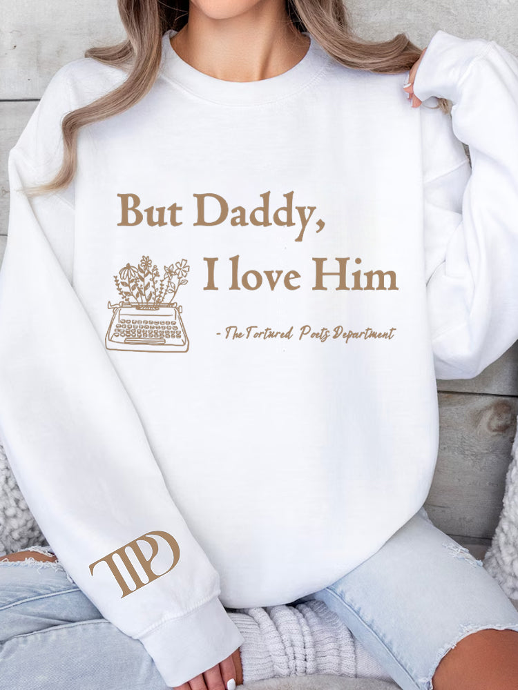 Music Album Inspired Letter Print Sweater