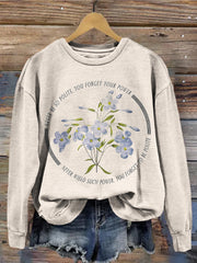 Marjorie Lyrics Inspired Pattern Vintage Comfy Sweatshirt