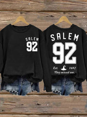 Salem 1692 They Missed One Washed Sweatshirt