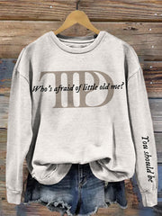 Who's Afraid You Should Be Vintage Cozy Sweatshirt