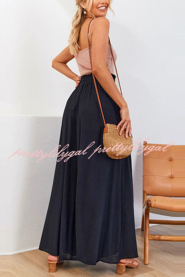 Full of Dreams Pocketed Wide Leg Pants