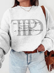 The Tortured Poets Department Inspired Comfy Sweatshirt