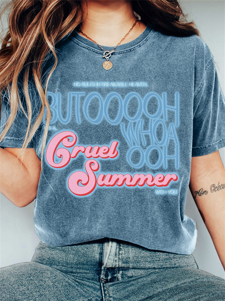 Cruel Summer Inspired Vintage Washed T Shirt