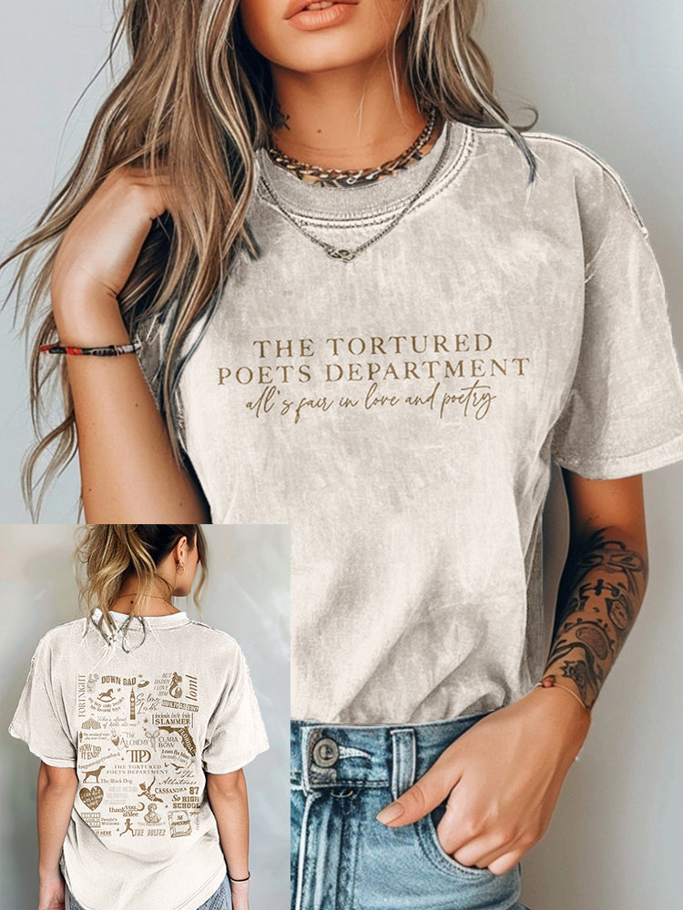 New Album Songs Inspired Vintage Washed T Shirt