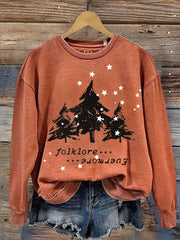 Folklore Evermore Music Album And Nature Print Sweatshirt