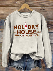 Holiday House Island USA Print Sweatshirt