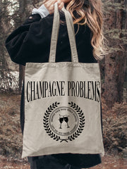 Champagne Problems Graphic Tote Bag