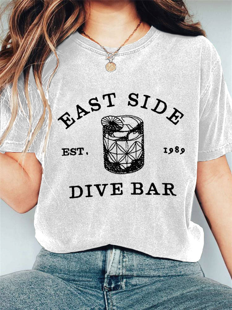 Dive Bar On The East Side Print T-shirt