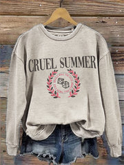 Cruel Summer Embroidered Comfy Sweatshirt