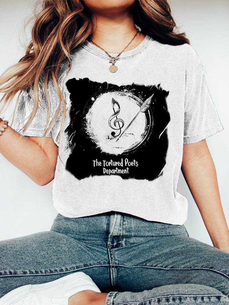 The Tortured Poets Department Print Short Sleeve T-Shirt