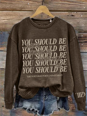 Who's Afraid You Should Be Washed Sweatshirt