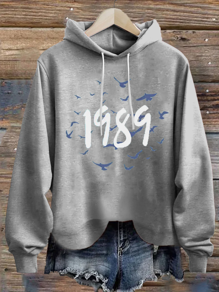 Women's 1989 Music Print Hoodie