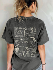 New Album Songs Inspired Vintage Washed T Shirt