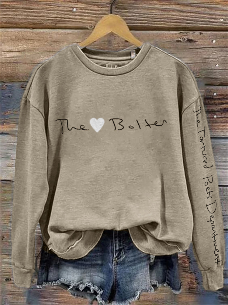 The Bolter The Tortured Poets Department Inspired Sweatshirt