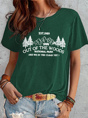 Out Of The Woods National Park Print T-shirt