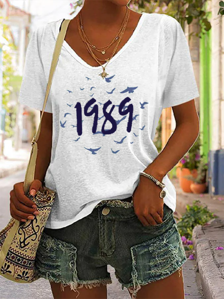 Women's 1989 Music Print T-Shirt