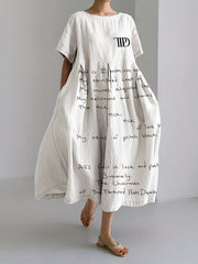 New Album Era Inspired Linen Blend Maxi Dress