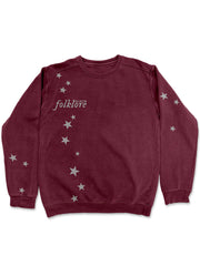 Folklore Stars Graphic Vintage Washed Sweatshirt