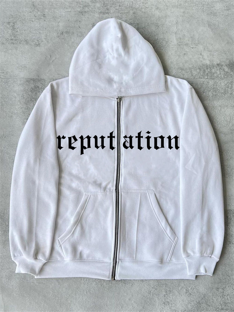 TS Reputation Graphic Zip Up Hoodie