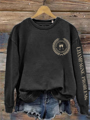 Champagne Problems Inspired Washed Sweatshirt