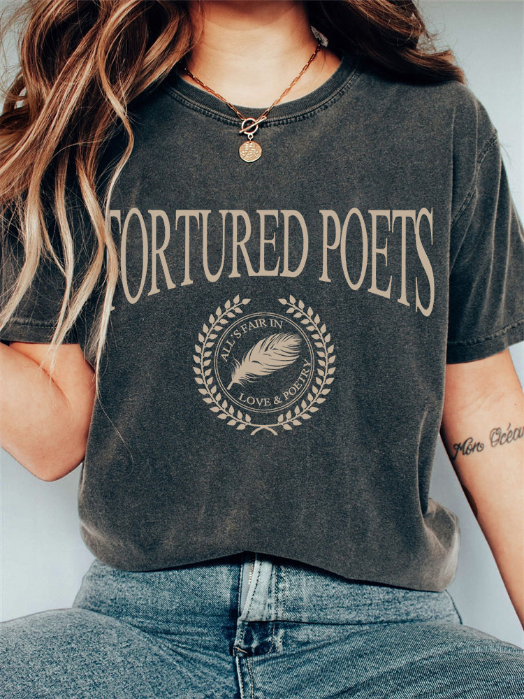 The Tortured Poets Department Vintage Washed T Shirt