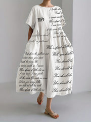 Who's Afraid You Should Be Lyrics Inspired Maxi Dress