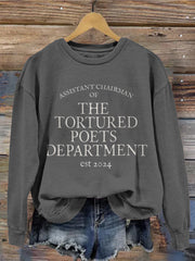 The Tortured Poets Department Vintage Comfy Sweatshirt