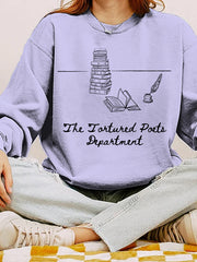 The Tortured Poets Department Design Cozy Crew Neck Sweatshirt